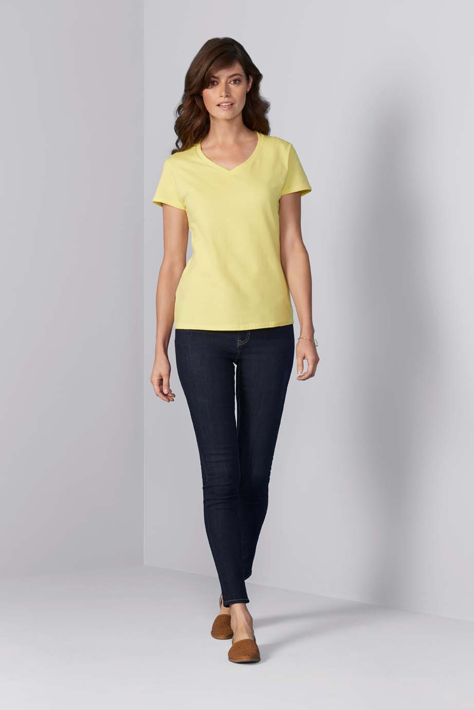 T-shirt damski V-Neck Premium Cotton GILDAN