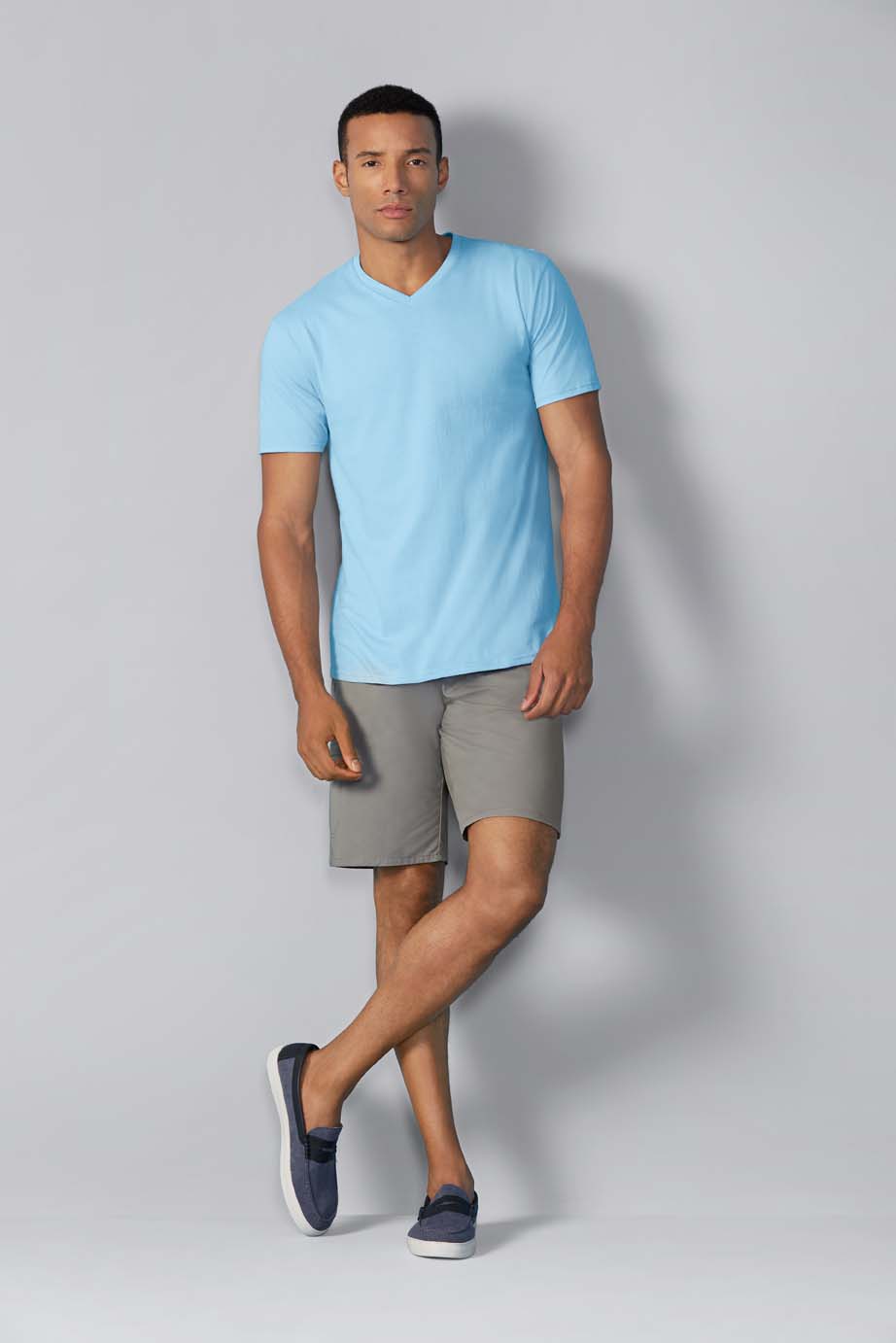 T-shirt V-Neck Premium Cotton GILDAN
